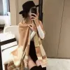 2024 Warm Imitation Cashmere Scarf for Women Luxury scarf Winter Shawl Wraps Thick Blanket Square Tassel Stoles Soft touch warm wrap New Gift