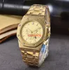 LAW Watch Кварцевые дизайнерские часы A P Из нержавеющей стали Деловые наручные часы Мужская мода Браслет Montre De Luxe Bracele Подарочные часы высокого качества