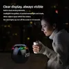 Altavoces G90 Nuevo reloj Altavoz Bluetooth colorido Mini portátil Tarjeta de bola para el hogar Bloqueo y carga Spray Bluetooth Inalámbrico Venta caliente 2023