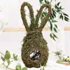 Other Event Party Supplies Handmade Rattan Easter Bunny Wreath Bird Nest DIY Crafts Base For Easter Eggs Hanging Front Home Wall Doors YQ240116