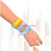 Dekomprimering fidget leksaker mtifunktionell kiseldioxid gelarmband tryck bubbla barn mask extender reliever sensory sile leksak droppe deliv dhnbh