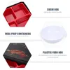 Dinnerware Sets Sandwich Sushi Sashimi Bento Plastic Boxes Meal Prep Containers Abs For Restaurant