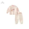 Dave Bella enfants fille garçon pyjama costume automne hiver mode décontracté confortable deux pièces DB4238334 240115