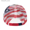 Cappellini da baseball New Donald Trump 2024 Cap USA Berretti da baseball in batch con ricamo 3D Keep America Great Snapback Berretto presidenziale unisex Q240116