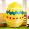 Garden Decorations Colorful Easter Decoration Festival Decor Inflatable Easter Eggs Build-in LEDs Easter Egg for Indoor Outdoor Yard Garden YQ240116