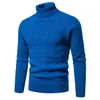 Herbst und Winter Herren Pullover Rollkragen einfarbig lässig Unterhemd Pullover vielseitige Qualität 240116