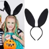 Headbands Sexy Coelho Orelhas Headhoop Masquerade Bunny Headband Traje Acessórios Para Halloween Festa de Natal Cosplay Adulto Crianças YQ240116
