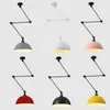 Modern Telescopic Pendant Light Metal Folding Multicolor Ceiling Lamp Fixture Dining Room Study Bar Rotatable Home Decor Lustres