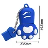 Clés USB JASTER Cat Paw Clés USB 64 Go Clé USB colorée 32 Go Porte-clés gratuit Clé USB 16 Go Marron Clé USB Rouge U Disque Bleu 8 Go