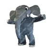 High Quality Grey elephant Mascot Costume Cartoon Anime theme character Unisex Adults Size Advertising Props Christmas Party Outdoor Outfit Suit