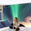Tapestries Forest Tapestry Moon and Star Sky Hanging Cloth Aurora Background Cloth Home Decoration Printing