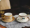 Set da caffè per tazza da bere in ceramica con tazza da colazione europea creativa alla moda in porcellana Bone China