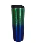 Gobelets café tasse d'eau portable 304 en acier inoxydable accompagnant la paille de voiture en relief déesse dégradé starbucks 401-500ml