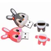 USB Flash Drives Lovely Rabbit USB Flash Drives 128GB Cute Memory Stick 64GB Real Capacity Pen Drive 32GB Creative Gifts for Girls Pendrive 16GB