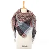 Foulards Femmes Plaid Triangar Écharpe Filles Lady Mode Gland Foulard Automne Hiver Garder Au Chaud Écharpes En Treillis Châle 10Jh J2 Drop Delive Dhg6K