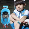 Cartoon Car Children Watch Toy For Boy Baby Fashion Electronic Watches Innovative Car Shape Watch Kids Xmas Gift 240115