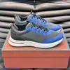 Week End Walk Sneakers Loropinas Casual Shoes New Men's Genuine Leather Mesh Panel Sports Shoes Breathable Casual Shoes Colored Lace Up Running Shoes HB ZXN6