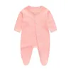 Pagliaccetto neonato in cotone Star Moon Body stampato con piedini per ragazze Ragazzi Autunno a maniche lunghe Abbigliamento per bambini Tutina per neonati 240116