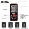 Hilda Laser RangeFinder Distance Meter Finder Building Measure Ruler Laser Tape Range Device RulerFinder Build Measure 240116