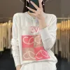 2023 nuove donne maglioni firmati maglione maglia felpa girocollo manica lunga cardigan con cappuccio lettera ricamo abbigliamento casual autunno e inverno caldo top