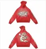 Hellstar Hoodie Designer Hoodies Sweatshirts Portre Portre Portre Yüksek Sokak Tide Hop Kalınlaştırılmış Athleisure El Boyalı Cepler Kadın Sweaters Hoody Hoodys JV