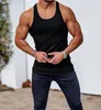 Men's Tank Tops 2024 Summer Knitted Fitness Top Racerback Slim Fit Vertical Stripe Sports Breathable Sleeveless