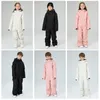 Ski Vestes 2024 À capuche Garçon Une Pièce Ski Costume Épais Chaud Bébé Filles Neige Combinaisons Sport Imperméable Enfants Snowboard Vêtements Enfants