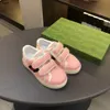 Marque chaussures pour enfants logo brodé design bébé baskets taille 26-35 y compris les boîtes boucle sangle filles garçons chaussure Jan10