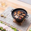 Mini BBQ Alkohol Herd Barbecue Grill Japanischer Ein-Personen-Kochofen Abnehmbare Außenplatte Braten Fleischwerkzeuge 240116