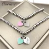 Link pulseiras jóias pulseiras "fantástico amor eterno" bolas frisado pulseira para mulher casal verde/rosa duplo coração charme