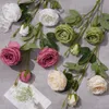 3 huvud curling rose imperial concubine rose siden tyg blomma hem vardagsrum vas dekoration falska blommhotellfotografering rekvisita kk