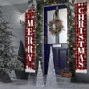 Nya banners streamers confetti 2st 2023 juldörrdekor god julbanner dekor för hem hängande utomhus gård veranda skylt set dörr gardin flagga