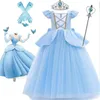 Fancy Cosplay Costume Kids kläder 4-10 år Birthday Princess Costume Halloween Carnival Party Costume For Girls Kids 240116