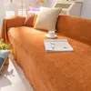 Chenille Sofa Cover z bączkowymi kocami przeciwpracownicy anty -kota meble meble ochraniacz Bedspread Redel Pełny 240115