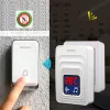 Atacado sem bateria sem fio termômetro campainha da porta kit ao ar livre indoor à prova dplug água plug in medidor de temperatura display zz