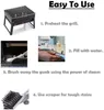 Barbecue Grill Outdoor Steam Cleaning Brushes BBQ Cleaner Suitable For Charcoal Scraper Gas Accessories Cooking Kitchen Tool 240116