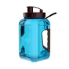 Bottiglie d'acqua Litri Bottiglia di plastica con cannuccia Grande portatile da viaggio Sport Tazza da fitness Alto valore Big Fat Adulto Universale