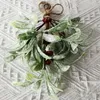 Decorative Flowers Frosted Artificial Mistletoe Fake Sprigs Bunches Stems Festive Durable Christmas Decoration For Home Winter Indoor