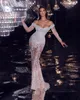 Luxury Pearl Mermaid Wedding Dresses Off Shoulder Bridal Gowns Löstagbara tågsekvenser Tärpad med Brudklänningar Custom Made Made Made