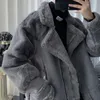 2023 Marchio di abbigliamento da uomo Ispessimento Tenere al caldo in inverno Pelle di cervo Giù Giacca casual Maschile Slim Fit Cappotto allentato di alta qualità 240115