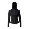 coatwomen coats designer women Yoga Outfit Fitness Sports Lulus Jacket Stand up Collar Half Zipper Long Sleeve tight Yogas Shirt Gym Thumb Athtic Coat Gym Clothing