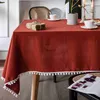 Toalha de mesa de tecido de algodão Toalha de mesa lavável Toalha de mesa de Natal para festa de casamento Jantar Banquete Decoração de ano novo Luxuriou TableCovervaiduryd