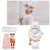 Vivianeism Westwoodism Watch Empress Dowager's Watch Quartz Mouvement Céramique STRAP 40 WHITE DIAL WORK'S Watch Light Luxury Fashion