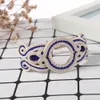 Pulseras Nuevo diseño ahuecado pulsera de estilo étnico Soutache 2020 joyería de moda para mujer pulseras azules beige tejidas a mano de cuero