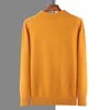 Beliarst Autumn/Winter Men's Clothing Polo Shirt 100％Mink Cashmere Sweater編みた固体プルオーバージャンパーBR-101 240116