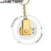 USB Flash Drives JASTER Metal USB 2.0 Flash Drive 64GB FreeCustom Pen drive 32GB 16GB Memory stick with chain Rotatable Business gift U disk