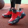 Meninos marca tênis de basquete para crianças tênis sola grossa antiderrapante crianças sapatos esportivos criança menino cesta treinador sapatos 240116