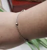 Bracelets de charme Bracelet en acier inoxydable à billes en acier massif entrelacé pour femme, cadeau de mode