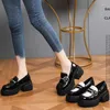 Sukienka buty 2024 Flower High Heels Kobiety mokasyny platforma mody Lolita Designer Spring Chunky Walking Pumps Kobieta