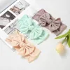 Accessoires de cheveux 30 pcs / lot tissu doux nœud arc turban bandeau de bande de tête de tête de casse-tête née de baby shower